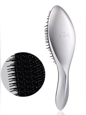 REFA BNIB NEW AILE BRUSH TANGLE-PRONE INTERIOR SILVER COLOR